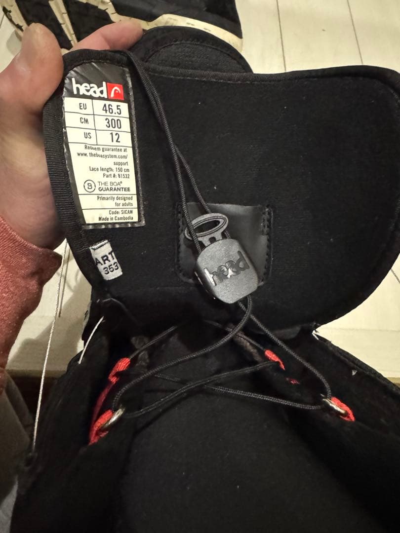 美品HEAD スノーボードブーツSCOUT ブラック　30センチ