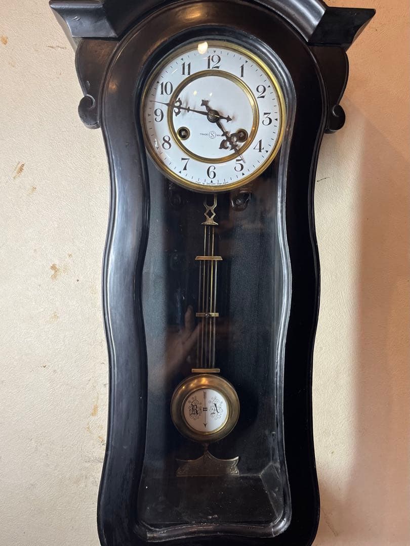 精工舎　ひさご　柱時計　古時計　振り子　ゼンマイ　ボンボン　ユンハンス　レトロ