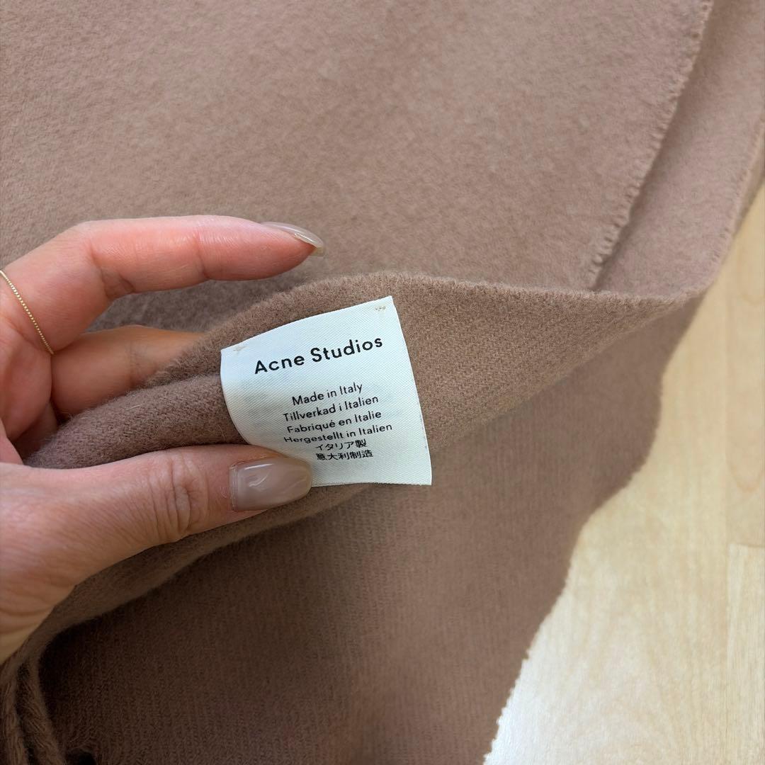 Acne Studios ウールマフラー ブラウン - メルカリ