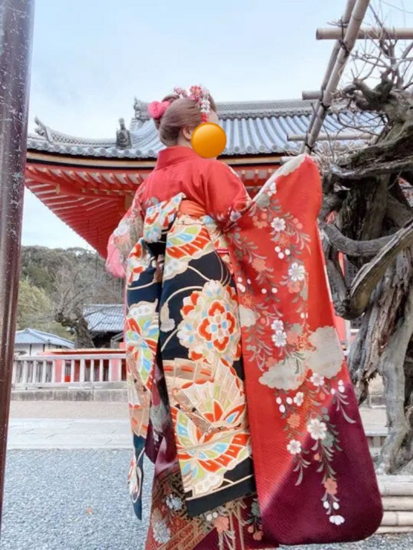 芸妓さん風 振袖 だらり帯 舞妓さん