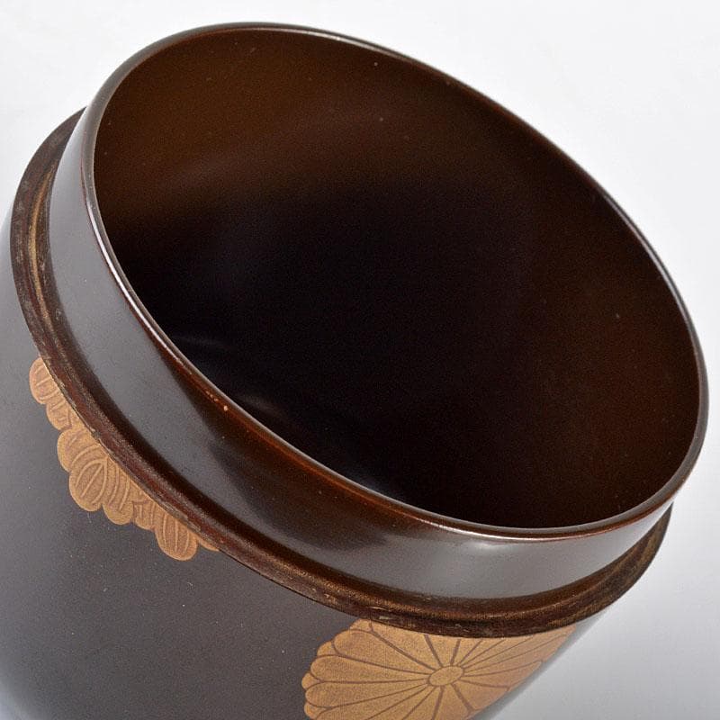 茶道具　塗師　松斎作　溜掻合　桐中棗　淡々斎書付箱　V　R4520