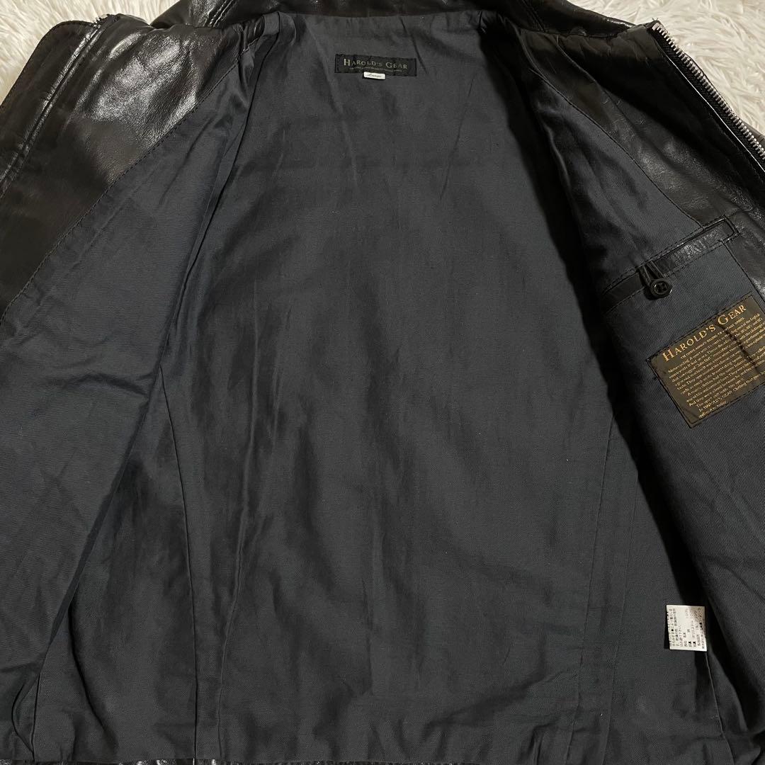 ハロルズギア レザージャケット 襟付き 馬革 ホースハイド