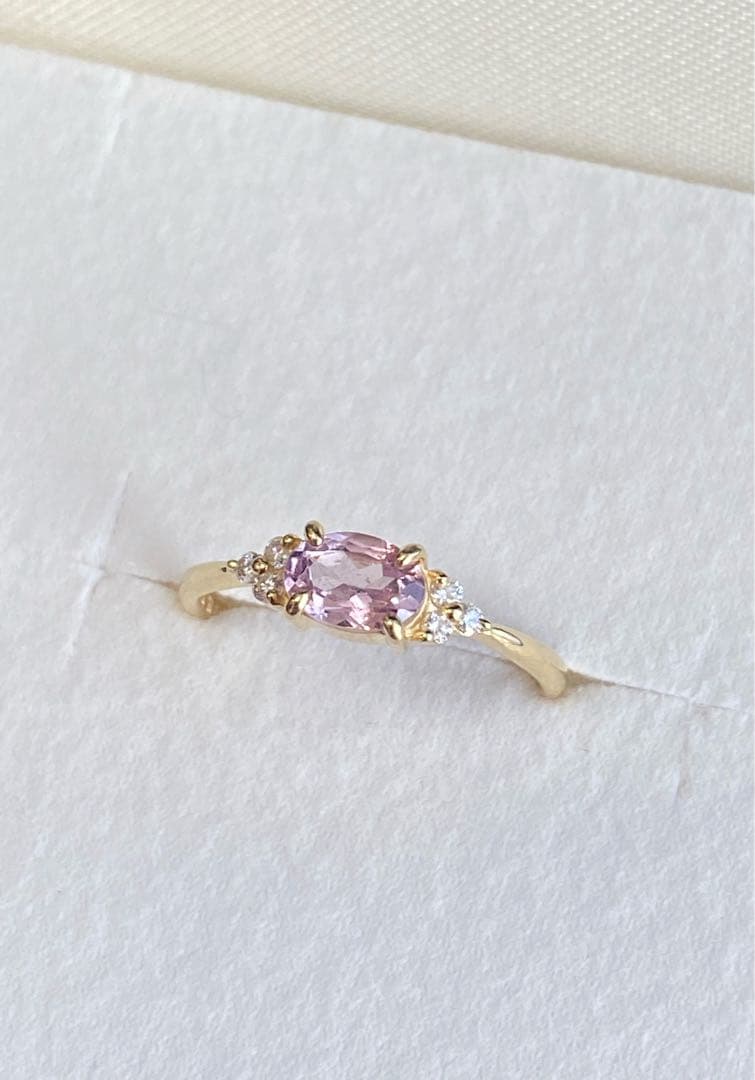 美品⭐︎BIZOUX ビズー K18YG シャンパンガーネット フラヴィリング