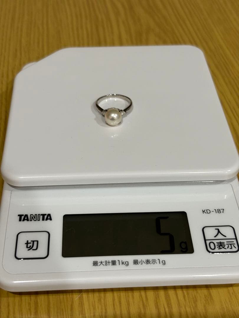 真珠指輪　pt900 MITSUKOSHI