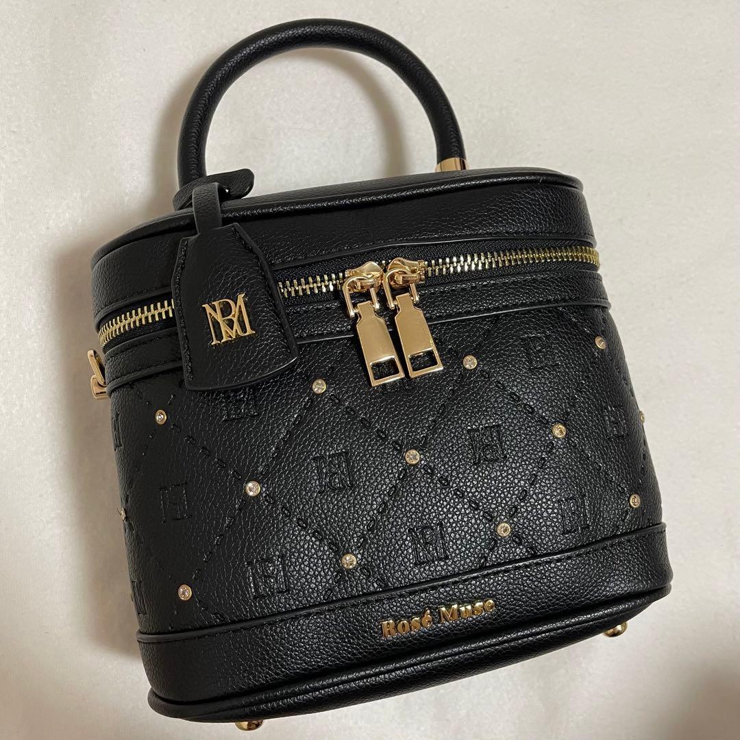 バニティ ロゼミュ ロゼミューズ bijou vanity bag ブラック 黒