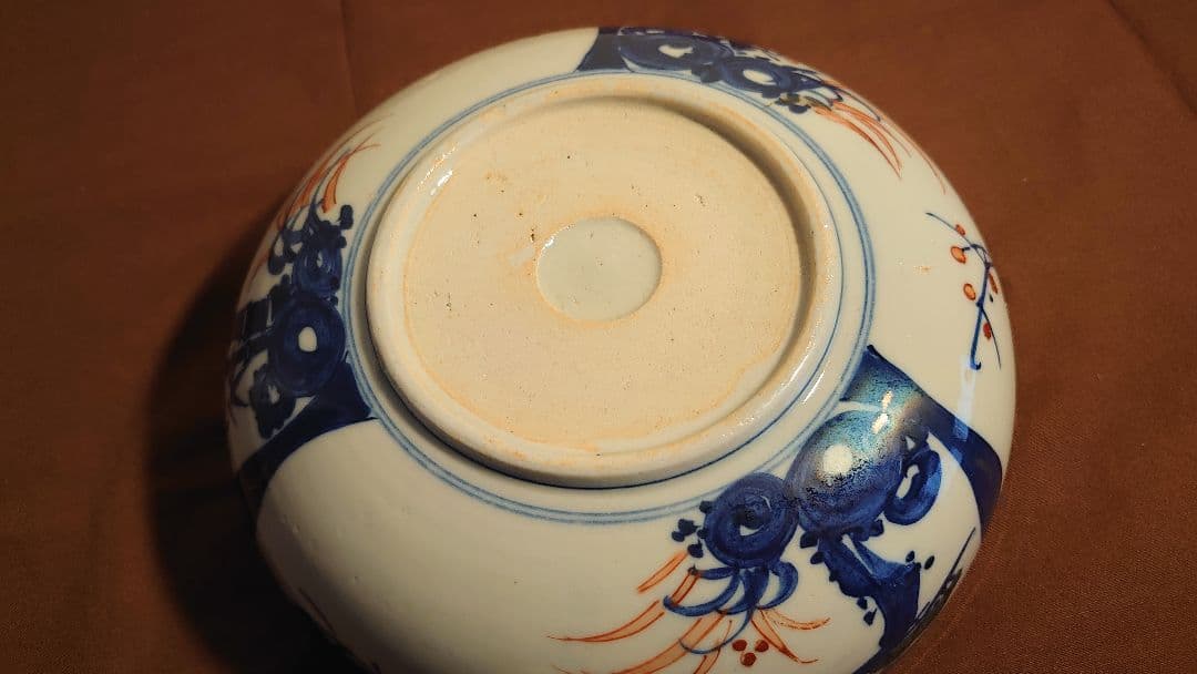 大聖寺伊万里　古伊万里　伊万里　色絵　金彩　菓子鉢　蔵出し　１客