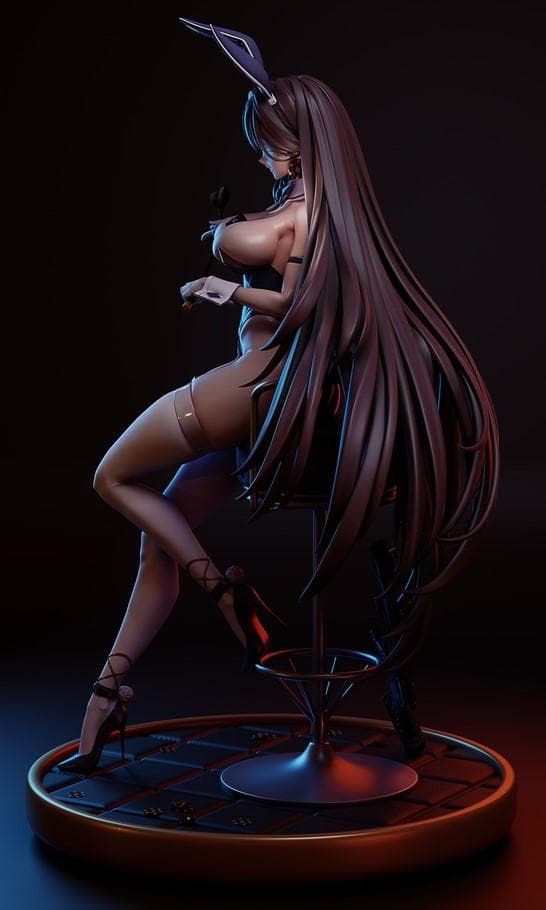 26cm 未塗装未組立　マルチャーナ　NIKK バニーガール