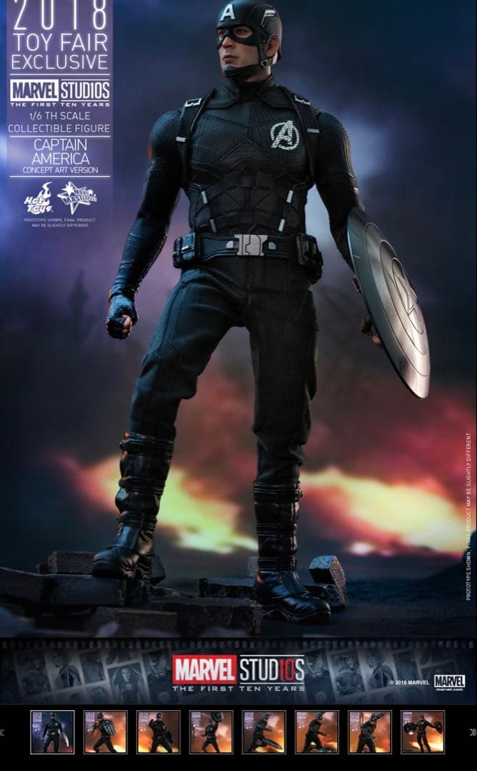 美品】 ホットトイズ キャプテンアメリカ コンセプトアート版 - メルカリ