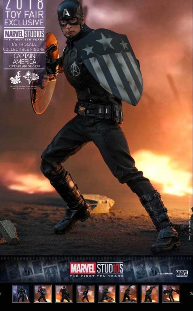 美品】 ホットトイズ キャプテンアメリカ コンセプトアート版 - メルカリ