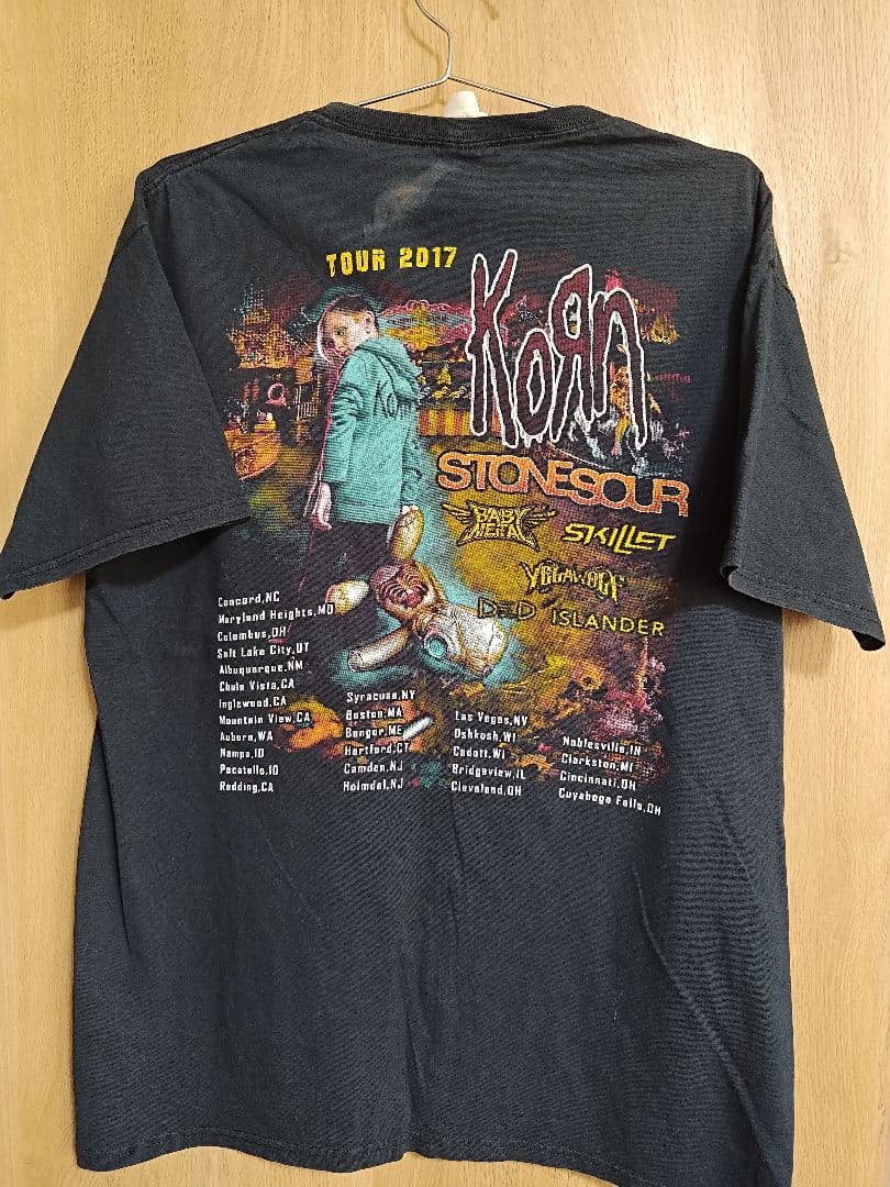 【L】KORN 2017 US TOUR Tシャツ