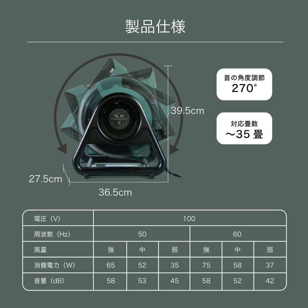 ボルネード サーキュレーター 35畳 高耐久 パワフル 高速風 RTRHD-JP
