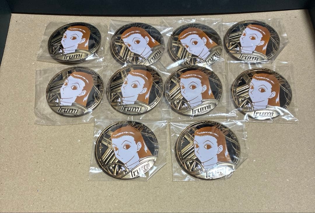 HUNTER×HUNTER 彫金シリーズ 中国 イルミ 缶バッジ セット 彫金
