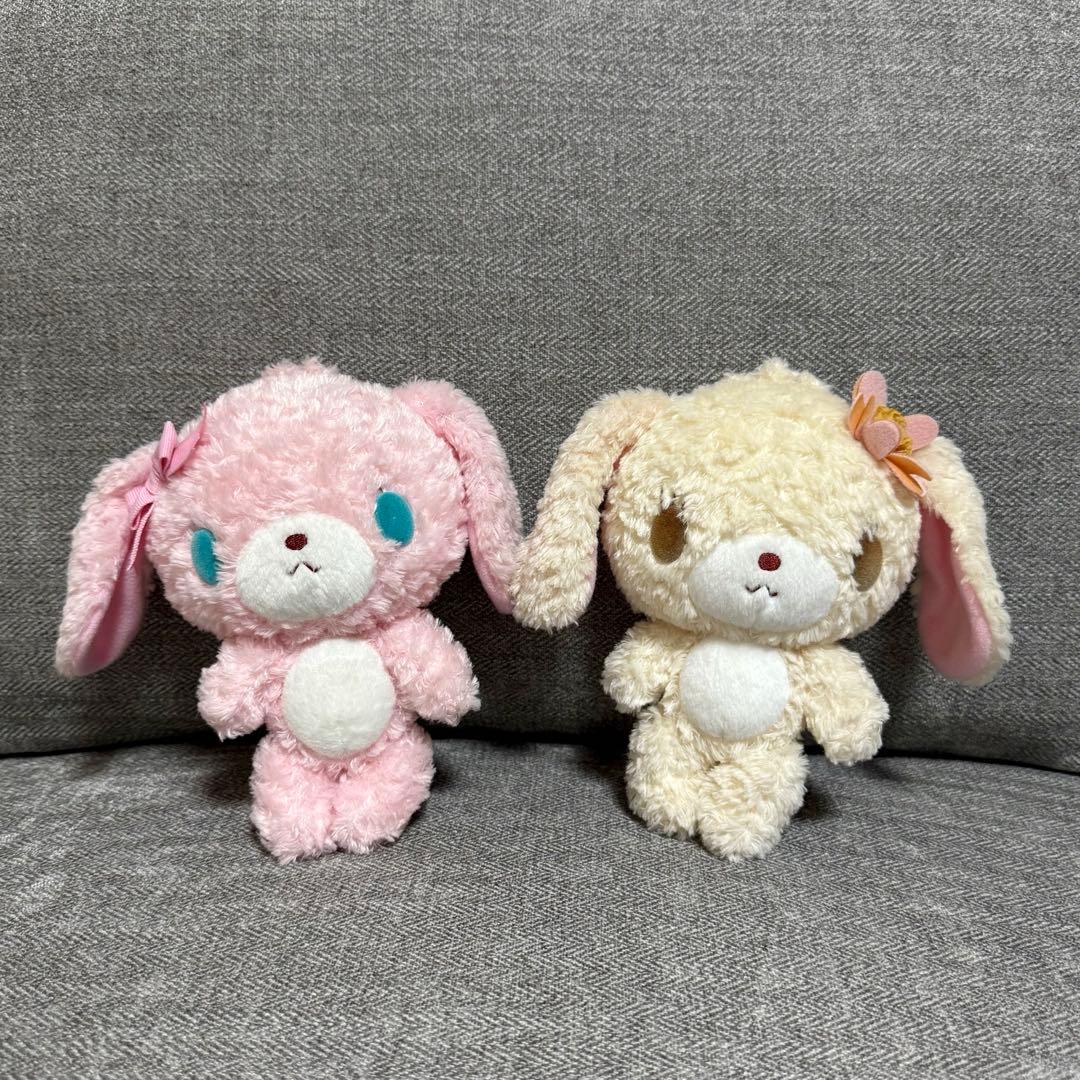 サンリオ シュガーバニーズ ぬいぐるみ (ももうさ・はなうさ) - メルカリ