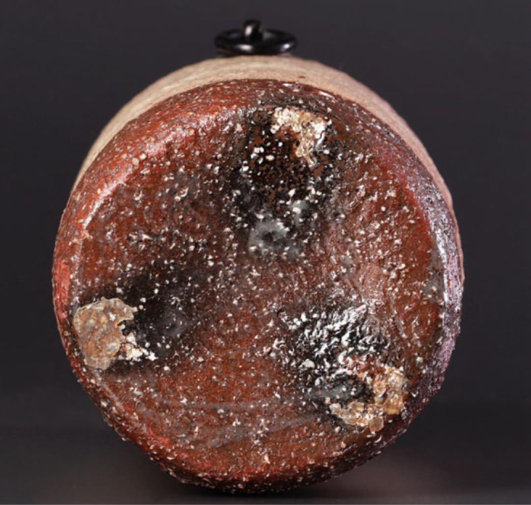 萩焼 十二代田原陶兵衛造 旅枕掛 花入 茶道具 保証品