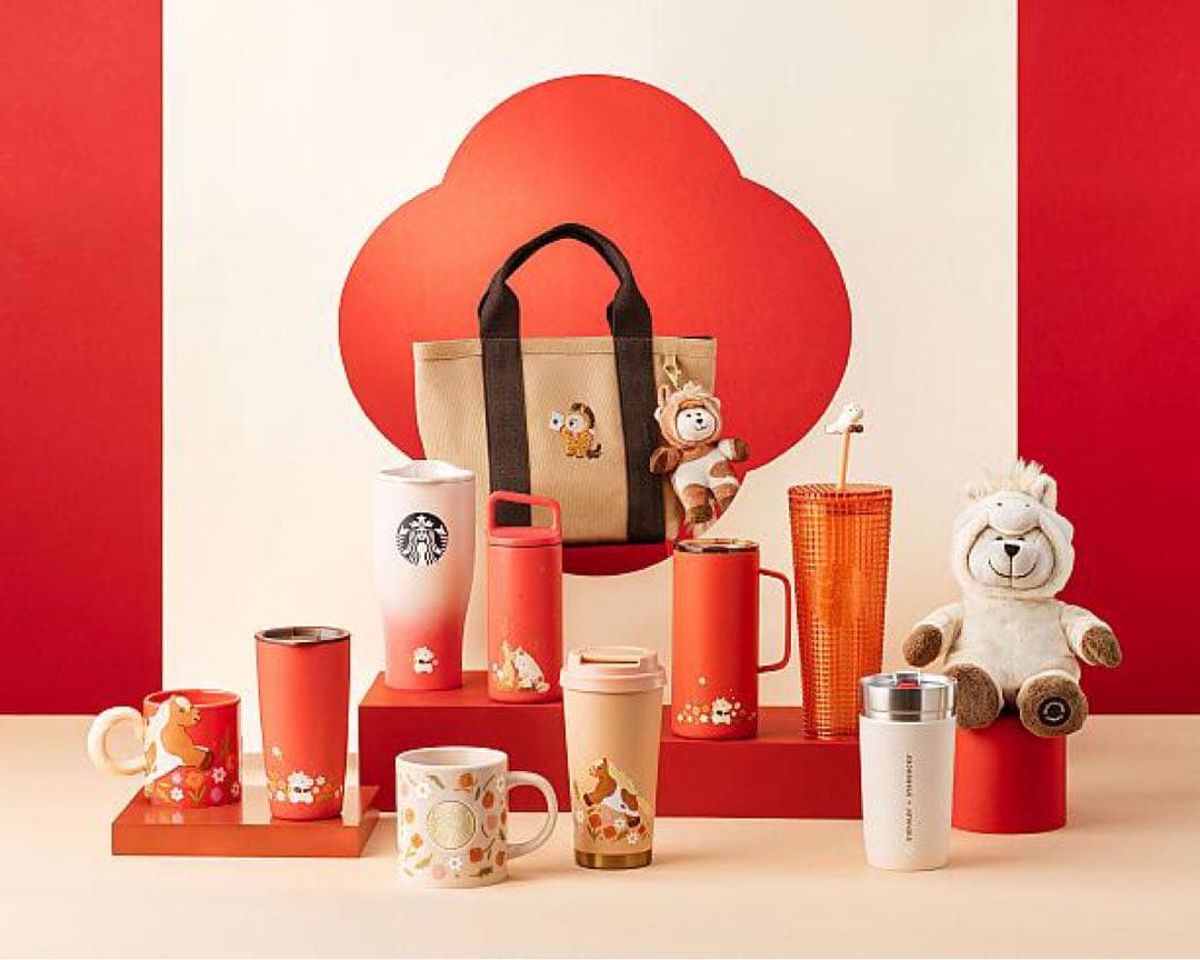 新品未開封】STARBUCKS 台湾 ベアリスタ 2026干支 馬年福安熊寶寶