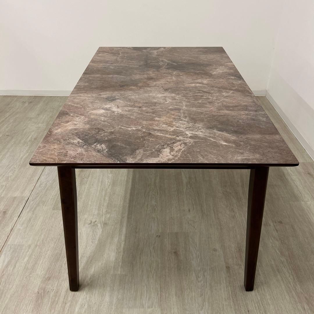 新品☆大理石柄テーブル メラミン仕様 モダンスタイル スタイリッシュ 4人用