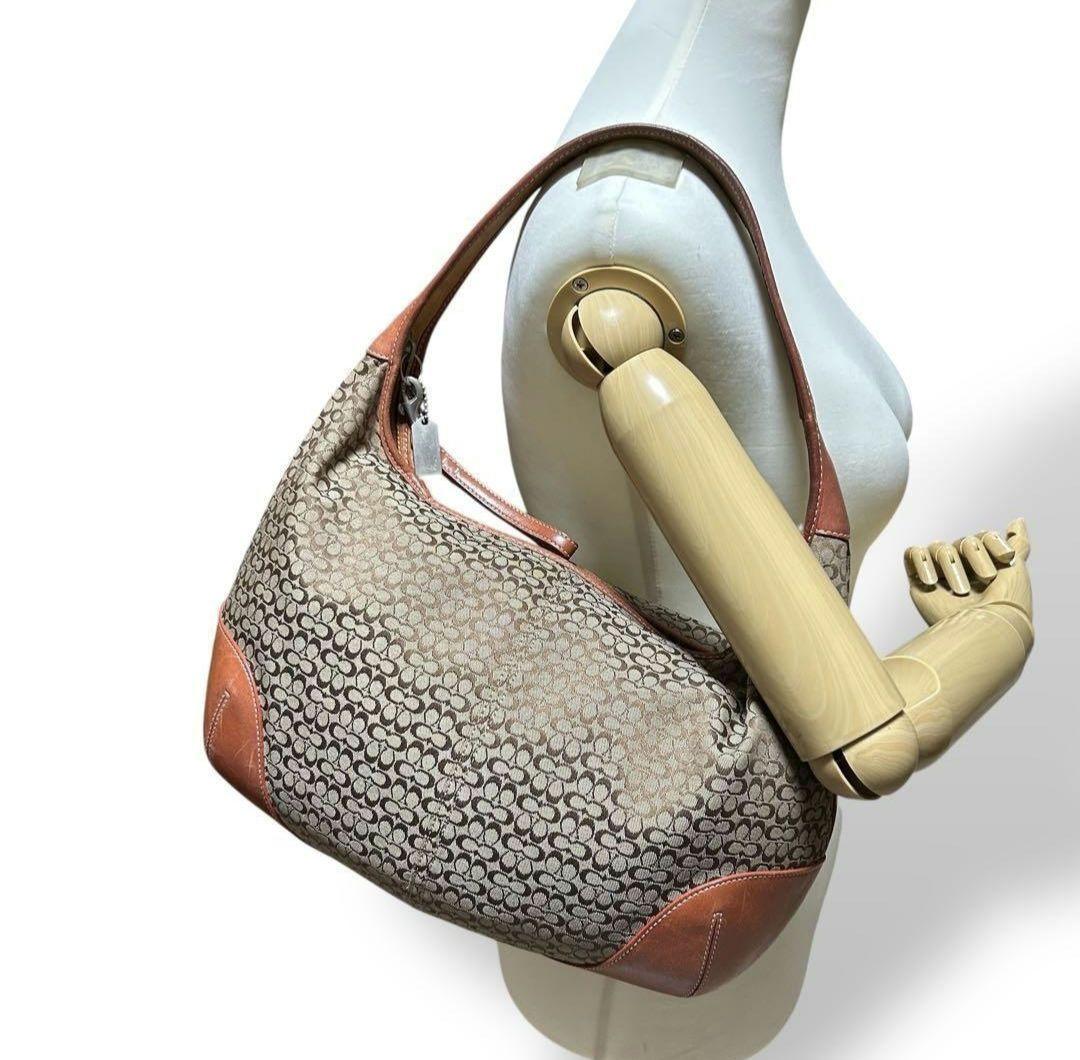 COACH コーチ ワンショルダー ソーホー 肩掛け シグネチャー ハーフムーン