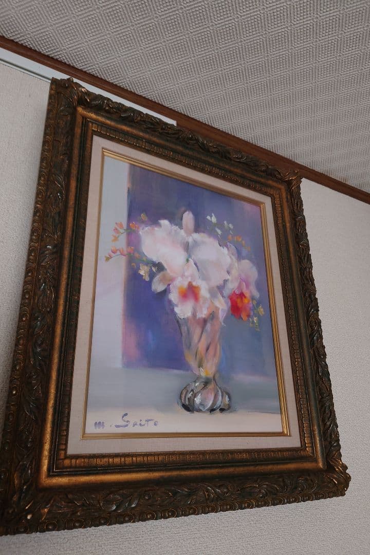 絵画　花