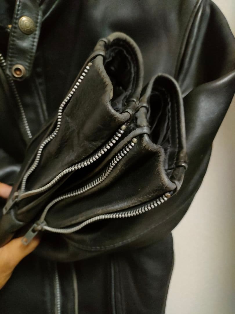 最新 Schott シングル ライダースジャケット 641sp 36