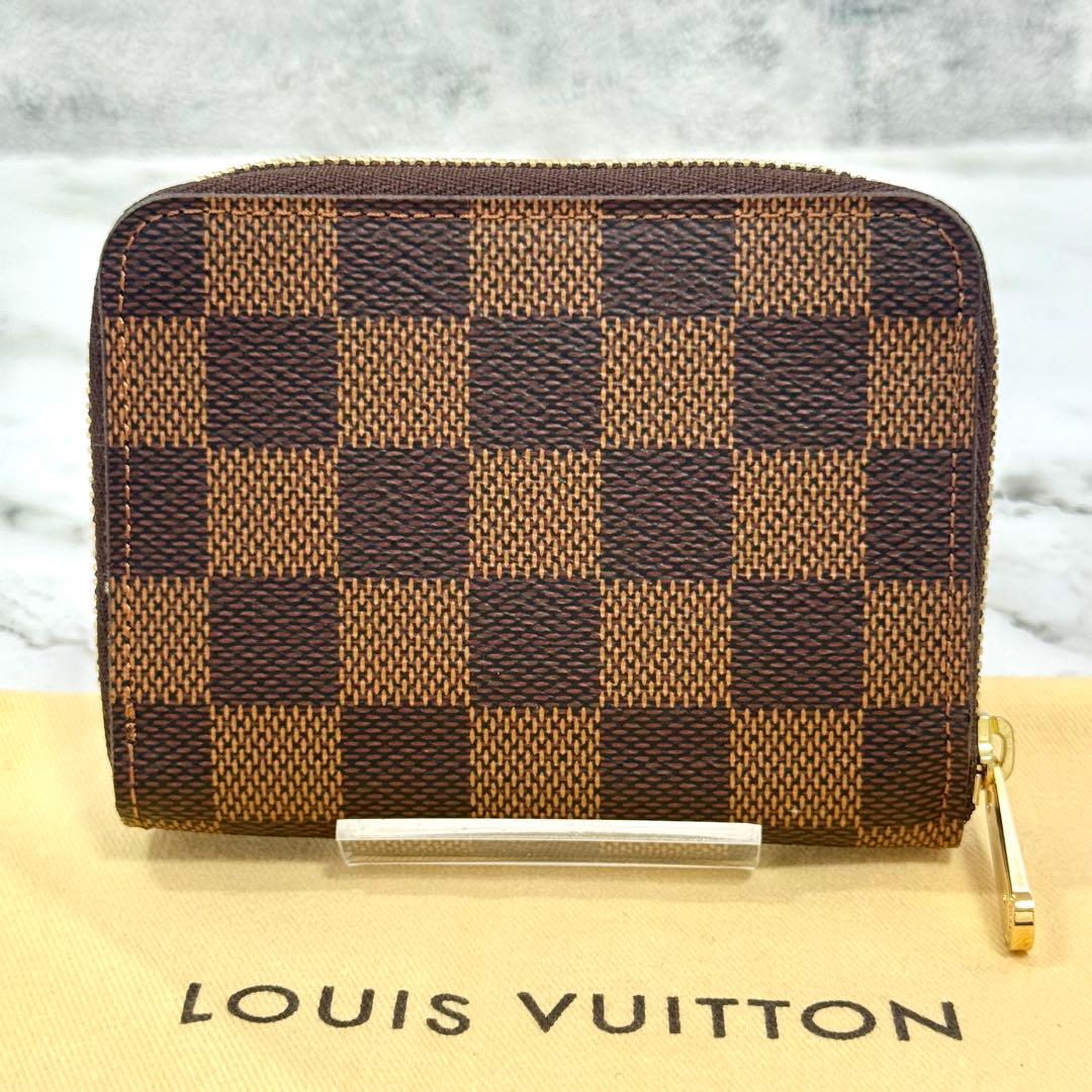 【新品同様】LOUIS VUITTON ヴィトン ダミエ パース 小銭入れ