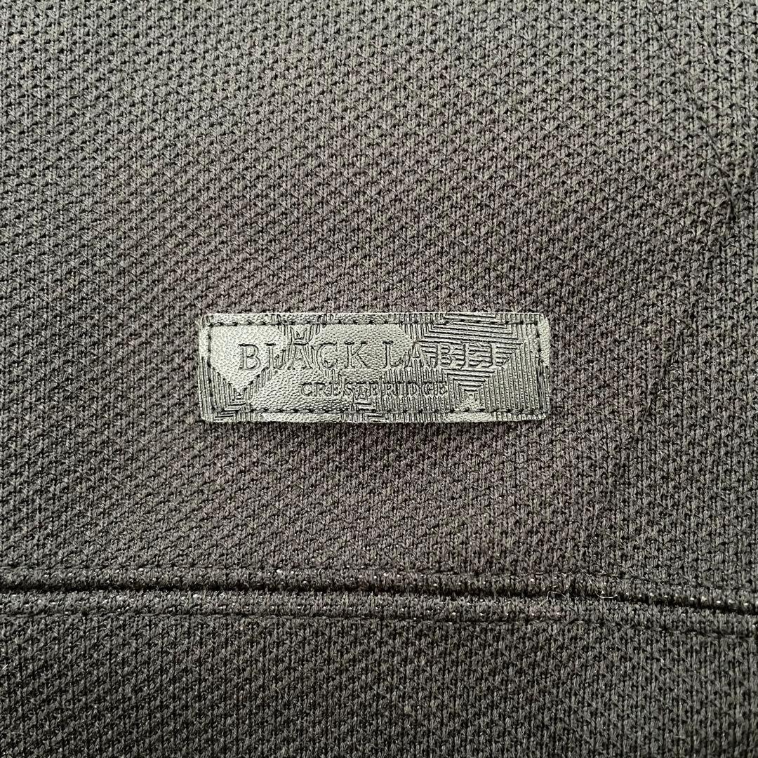 ブラックレーベルクレストブリッジ パーカー フルジップ チェック 黒 Mサイズ