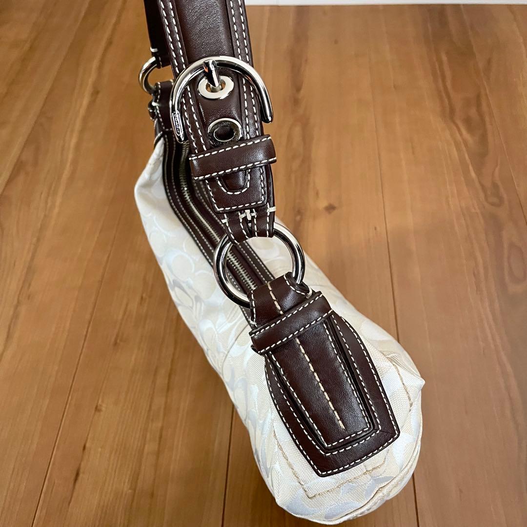 【美品】COACH ワンショルダーバッグ 10074 シグネチャー ソーホー
