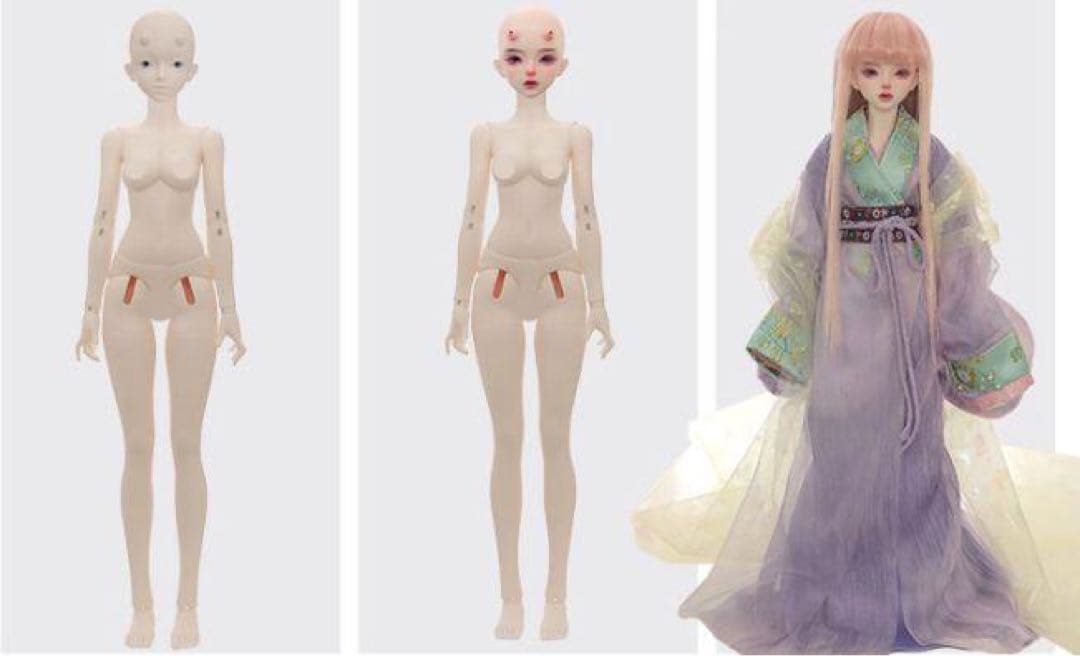 AX858 1/4 ドール本体 Dragon 球体関節人形 ハンドメイド