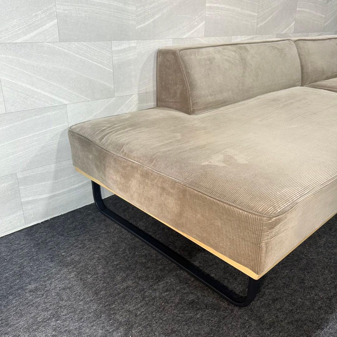 FALT カウチソファ コーデュロイ 4人掛け 北欧 モダン 家具 d4055