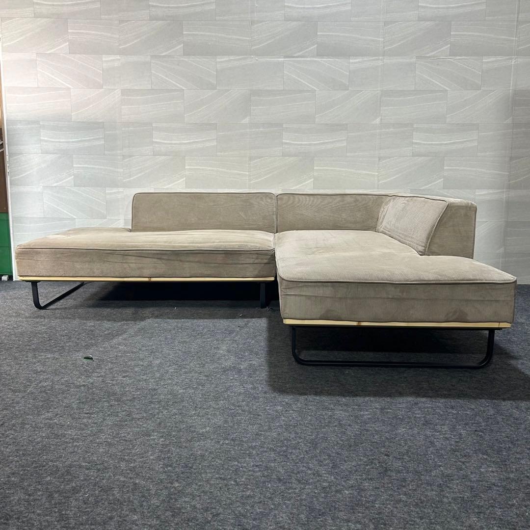 FALT カウチソファ コーデュロイ 4人掛け 北欧 モダン 家具 d4055