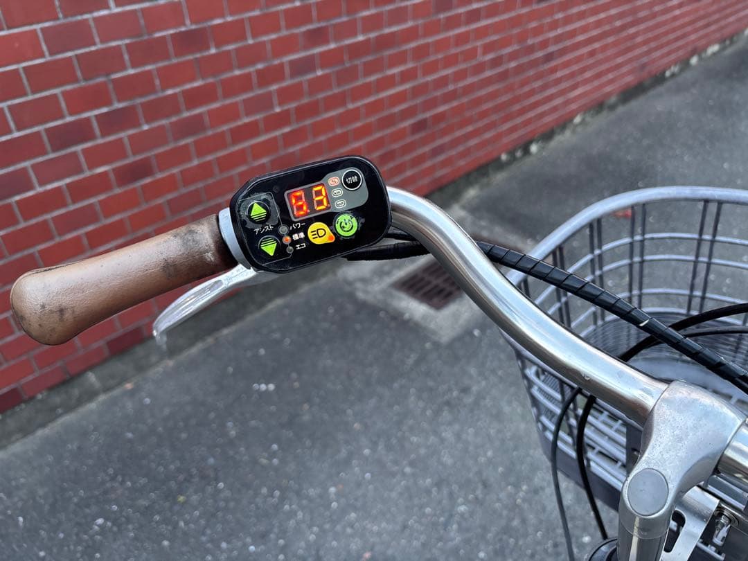 asahi 電動アシスト自転車 シティタイプ クリーム色 引き取り限定 自転車