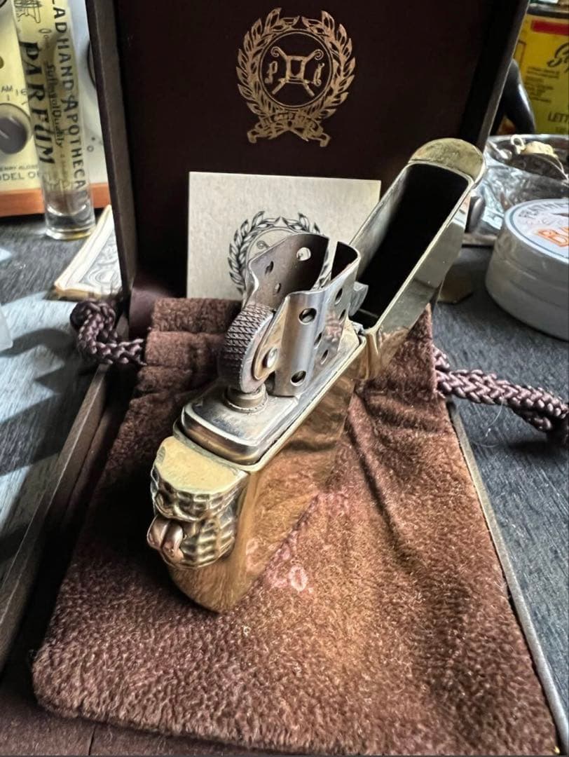 ピーナッツカンパニー　ベロピーナッツジッポライター　ブラスxカッパー