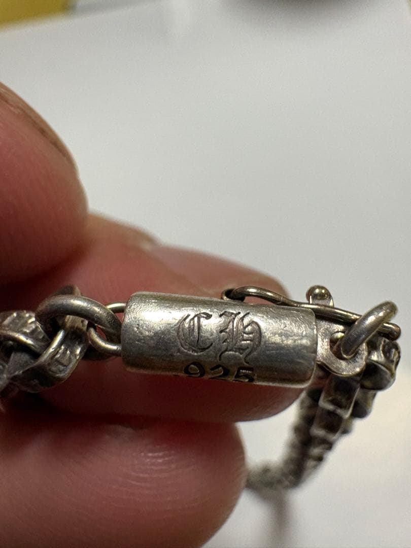 クロムハーツ ペーパーチェーンブレスレット　8インチ