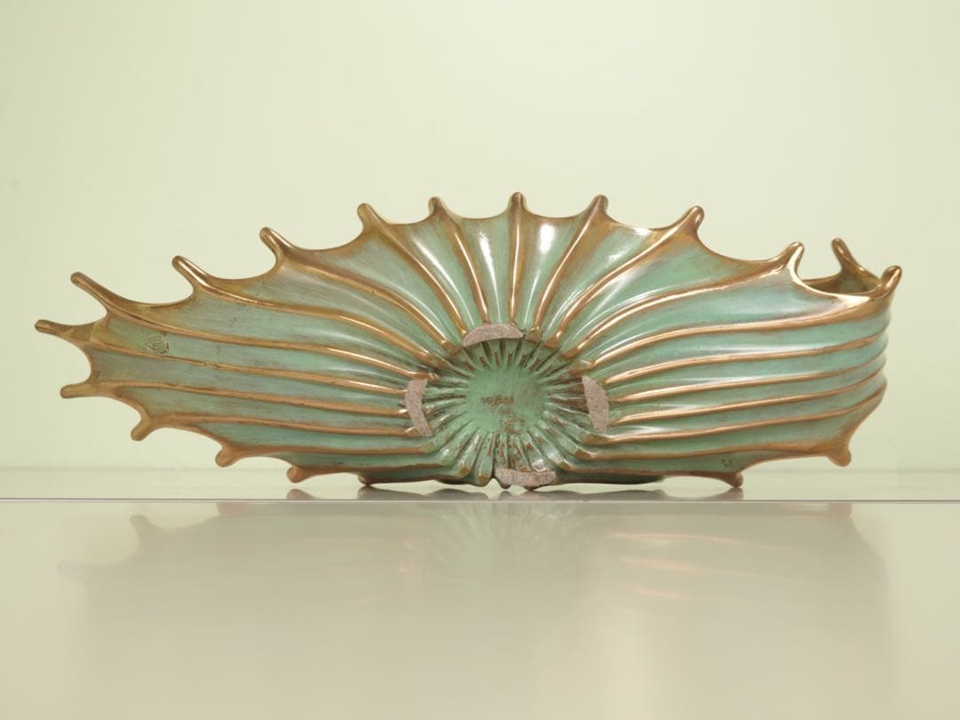 送料無料　イタリア鋳金工房　VENTURI ARTE　ブロンズ　フルーツボウル