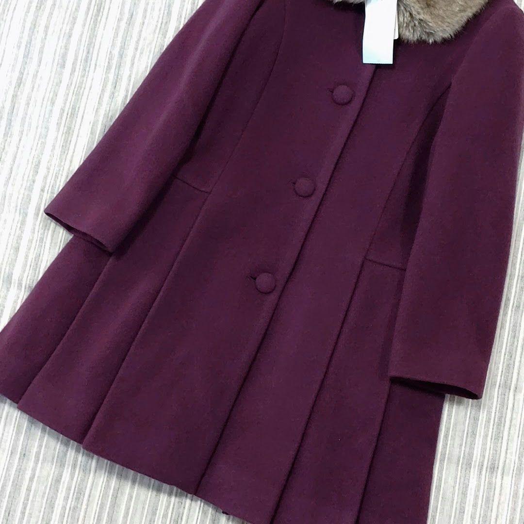 ☆新品☆タルティーヌエショコラ＊ファー付き＊ウールコート＊140cm