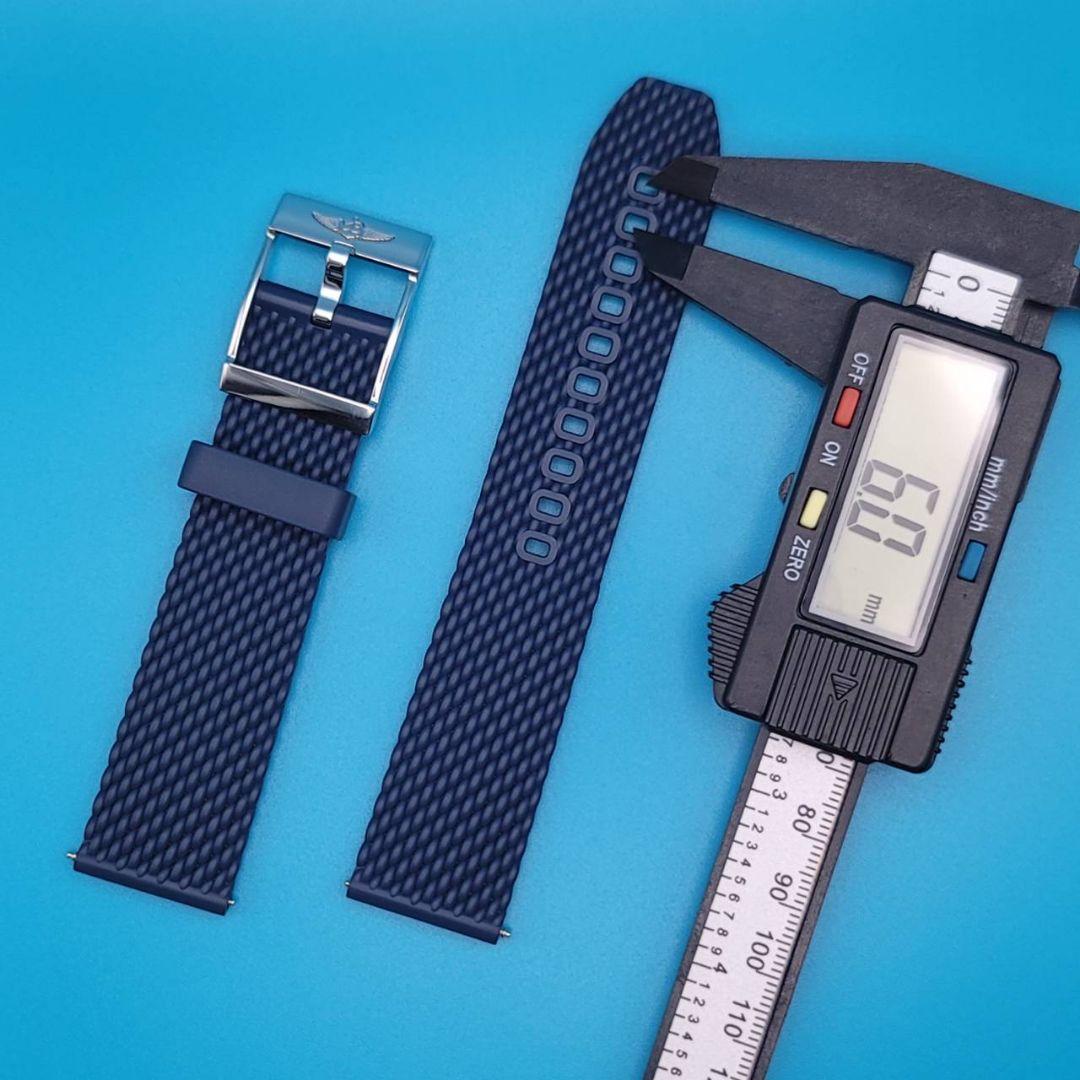 BREITLING用品⑨【中古】純正 ラバーベルト 取付幅22㎜ 尾錠幅20㎜