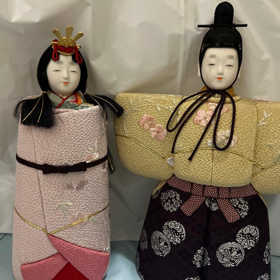 最終値下げ！立ち雛　木目込み人形 人形のみ　大里　彩作