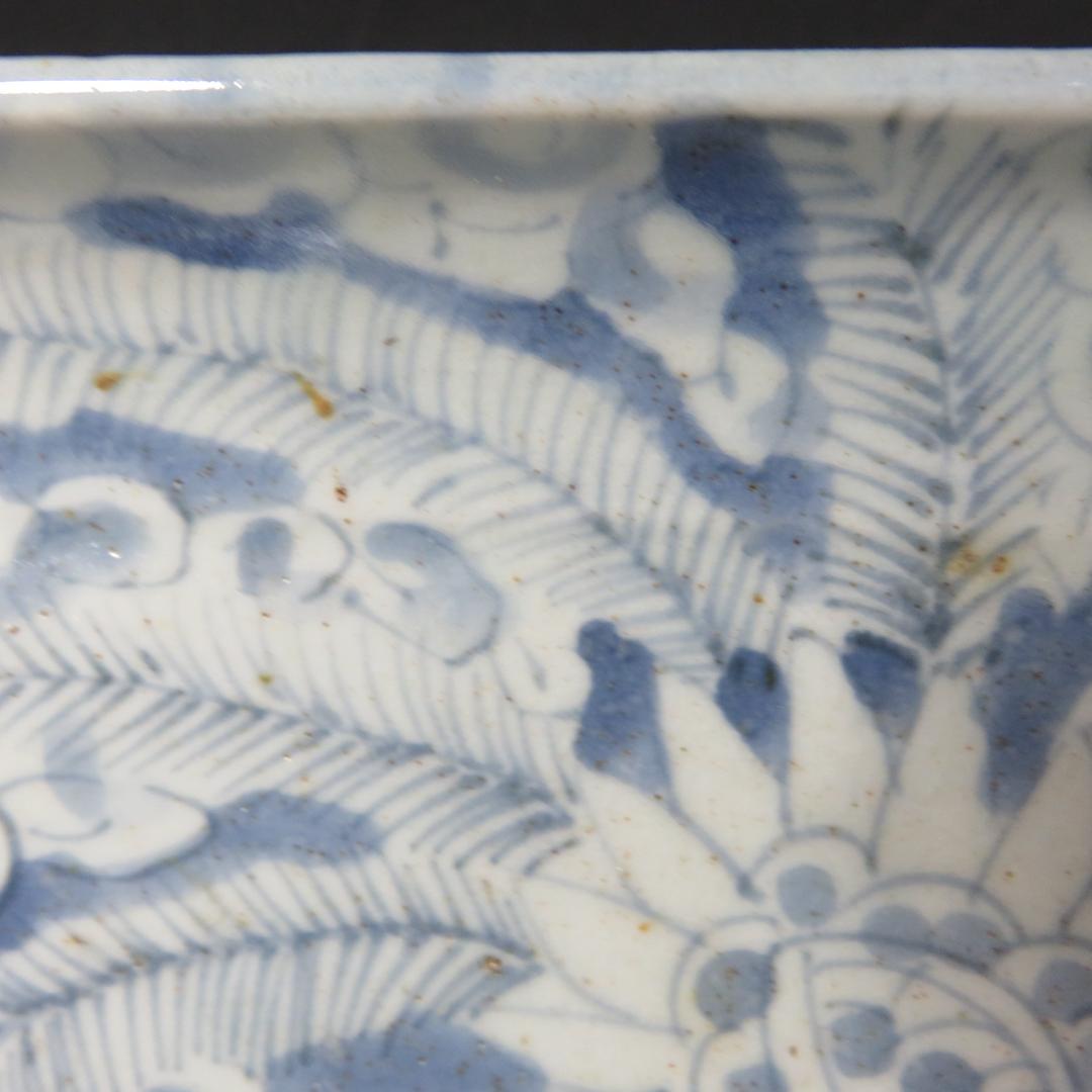 長角皿 長皿 古伊万里 染付 江戸 窯傷 歪み スレ僅か 美品 - メルカリ