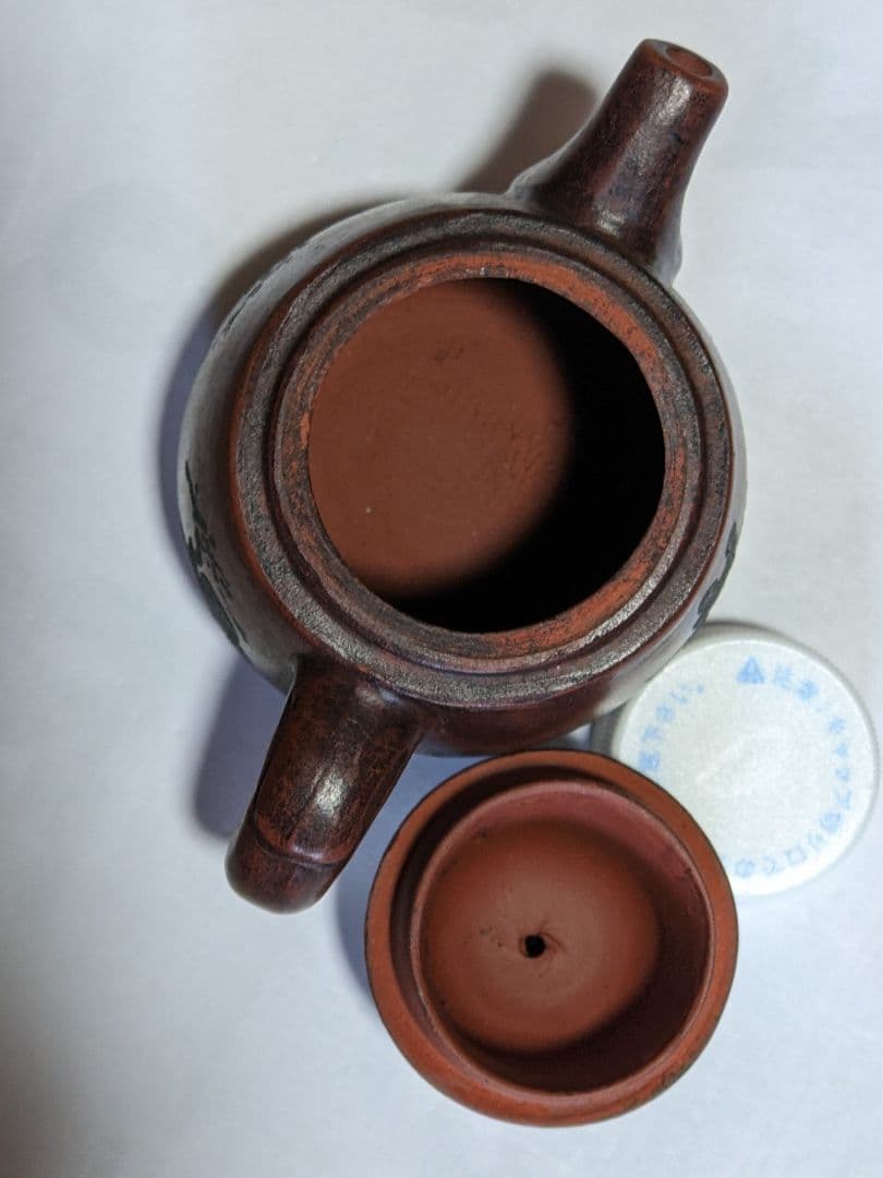 ♢中国？ 日本国内？大正 明治時代 紫泥 茶壺 古玩 古美術 宜興窯 骨董