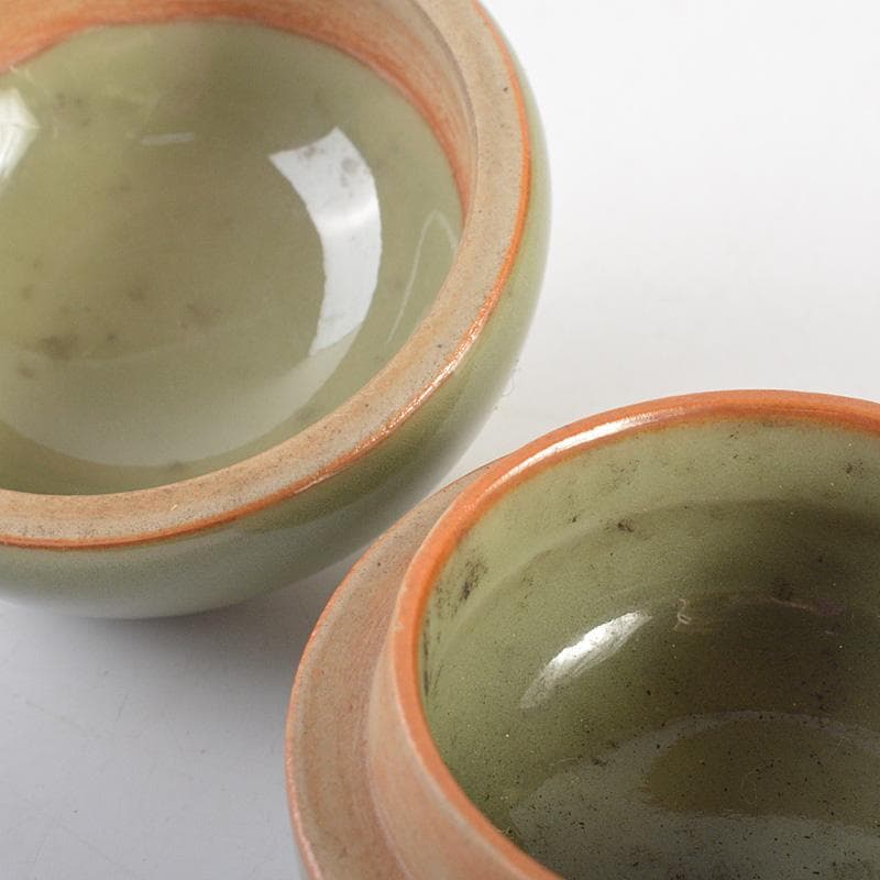 茶道具 諏訪蘇山作 青磁 牛 香合 共箱 M R7261 - メルカリ