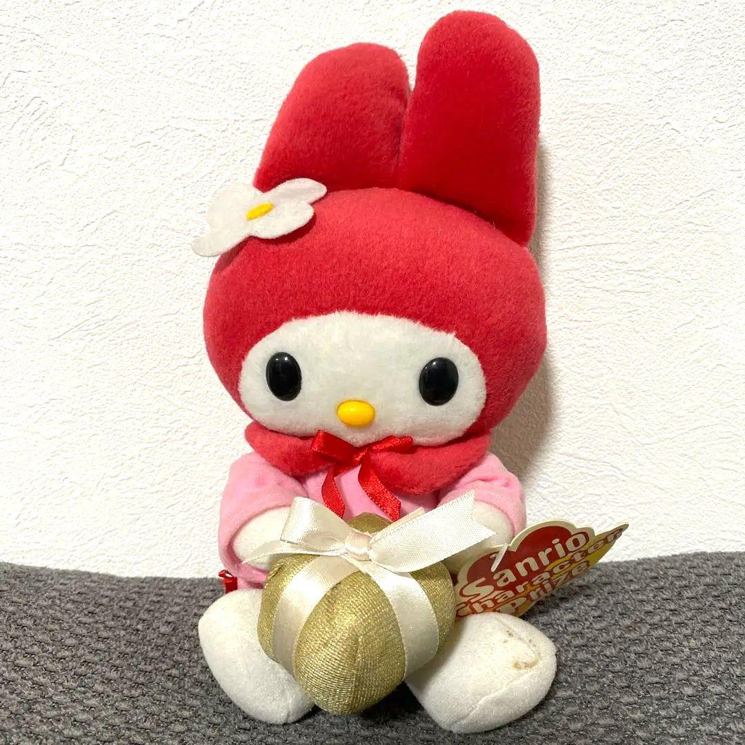 タグ付き 激レア サンリオ マイメロディ ぬいぐるみ レトロ 赤メロ
