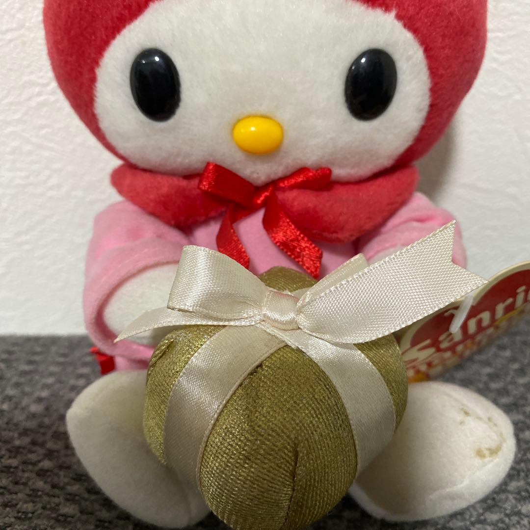タグ付き 激レア サンリオ マイメロディ ぬいぐるみ レトロ 赤メロ