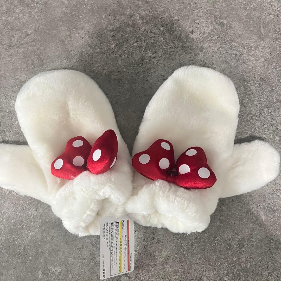 ミニーマウス風フリース手袋 - メルカリ