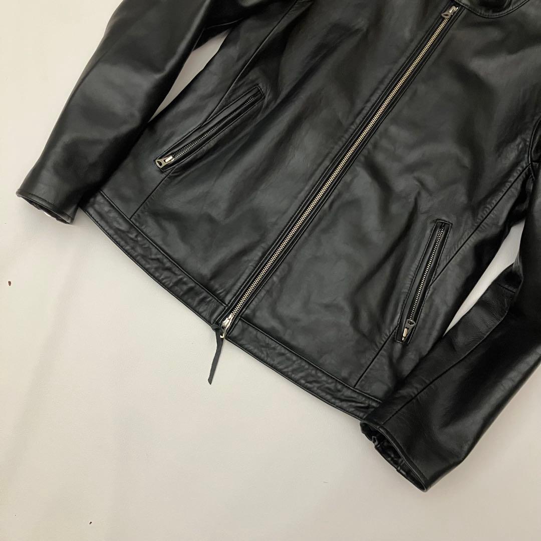 ✨ラムレザー✨ jeans factory clothes シングルライダース