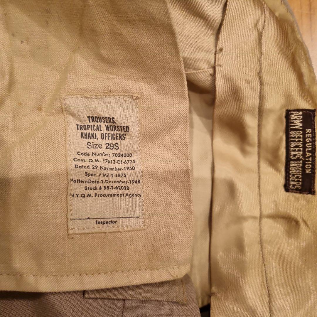 （日本は既にインフレの時代お早めに）1950年製 米軍軍服
