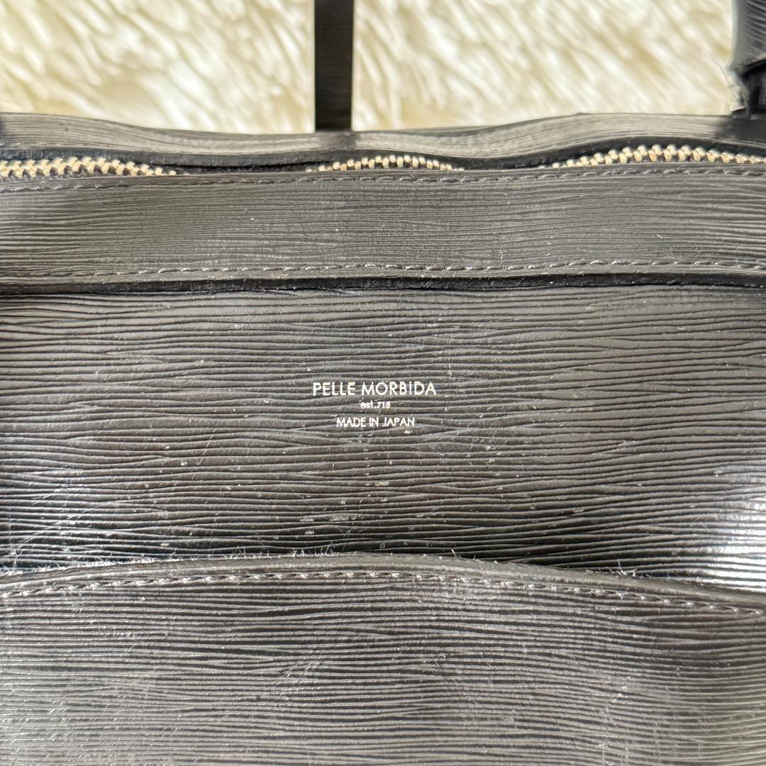 ペッレモルビダ キャピターノ 2way A4ブリーフケース ショルダー ブラック
