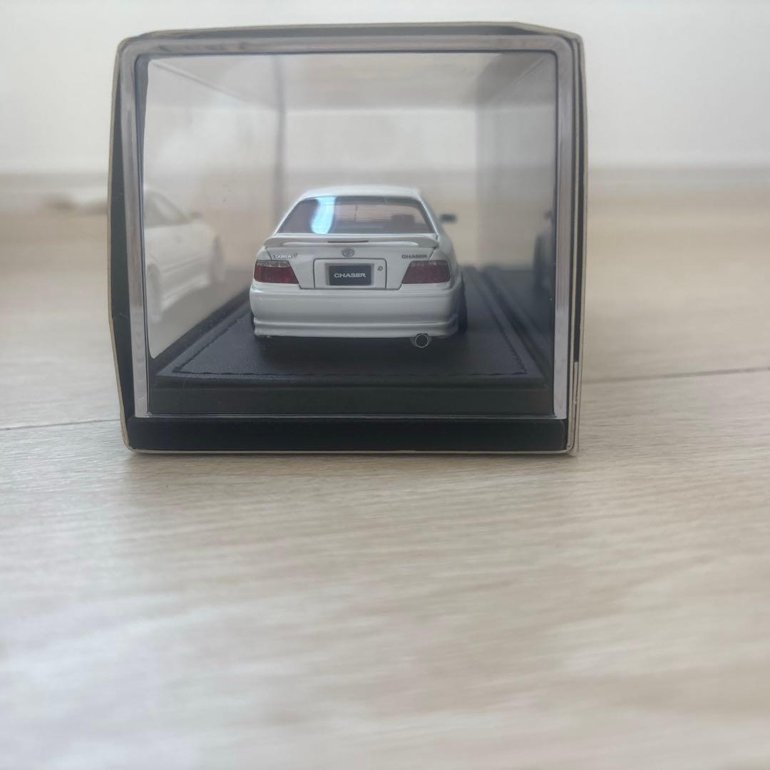 イグニッションモデル チェイサーツアラーV 1/43 ホワイト BBSホイール