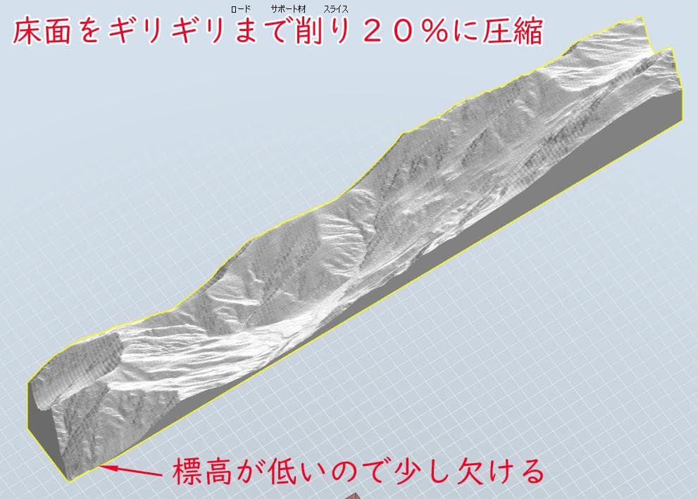 鉄道ジオラマ背景用山岳模型　　大糸線　後立山連峰　鉄道レイアウトの背景に最適