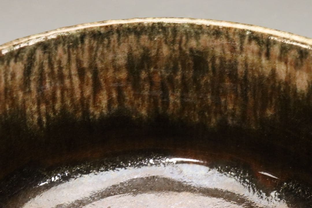 江戸時代中期〜後期 屋島焼 三谷林造 流釉茶碗 近世の茶碗