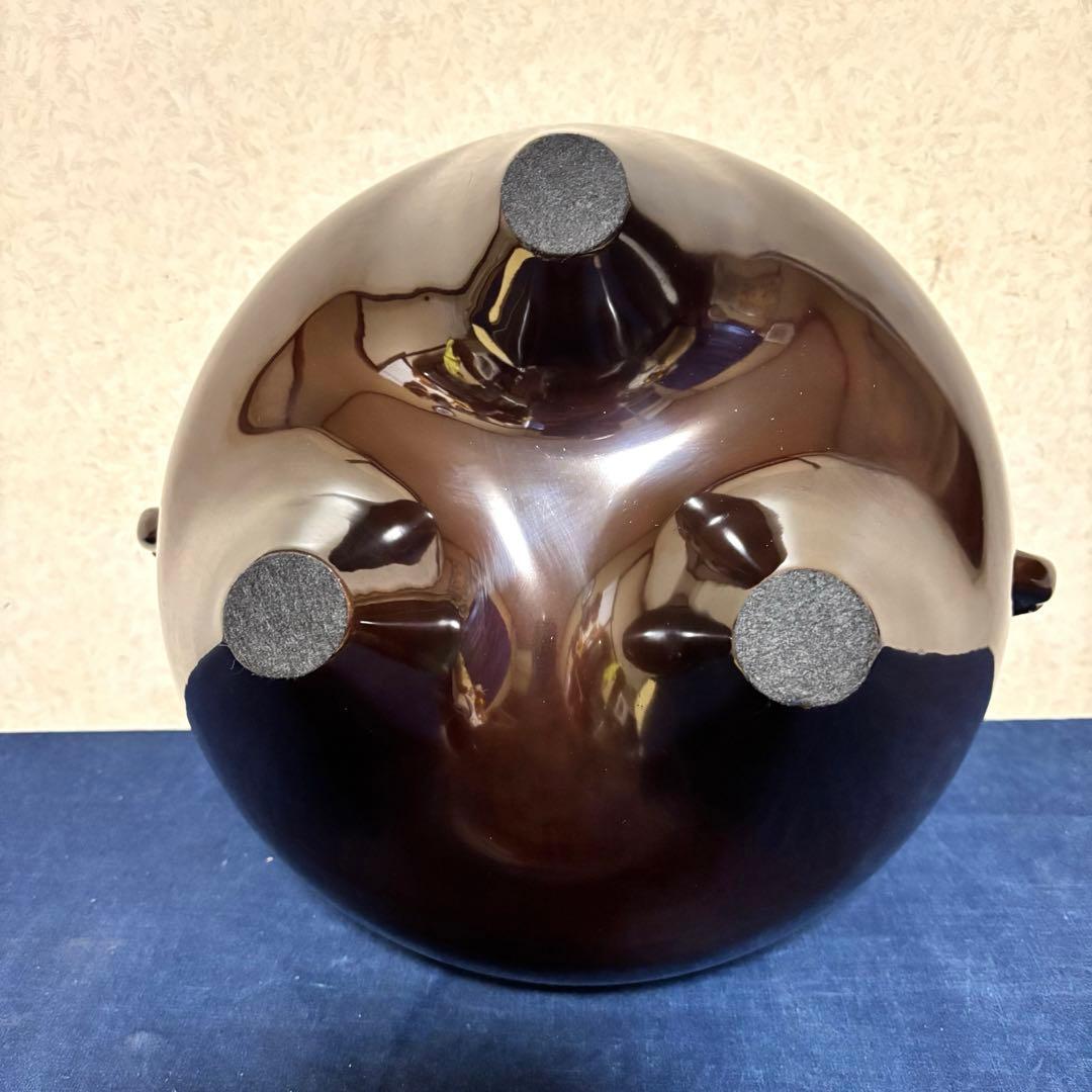 人間国宝高橋敬典/風炉/茶釜 /唐銅鬼面風炉/風炉釜/野々田電熱器/敷板/