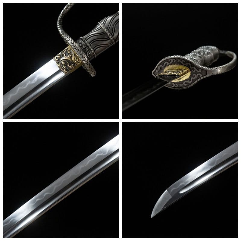 審判者　刀装具　日本刀　模造刀 居合刀 武士道 装飾用 手鍛造打 鋼刀 指揮刀
